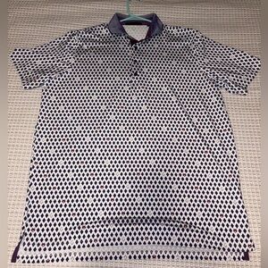 Men's Greyson Purple and White Patterned Shirt